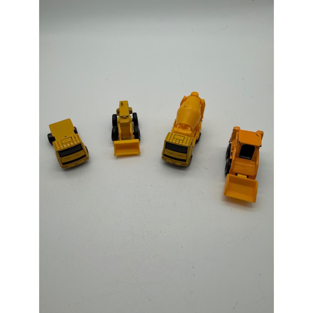 Maisto Fresh Metal Construction Vehicle Set Cement Mixer Flatbed Tractor 4pc